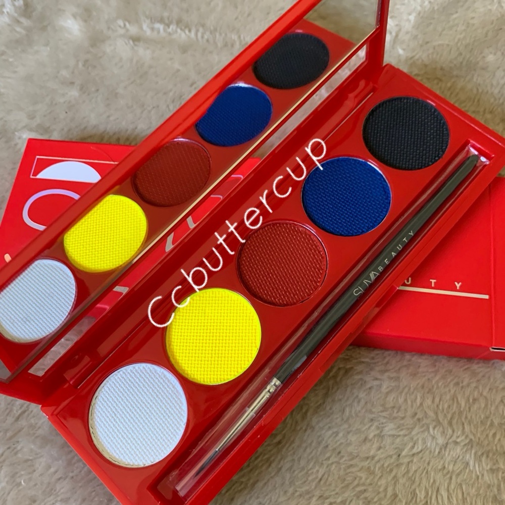 Suva Beauty UV Hydra Liner FX Cake EyeLiner Palette Primaries BNIB